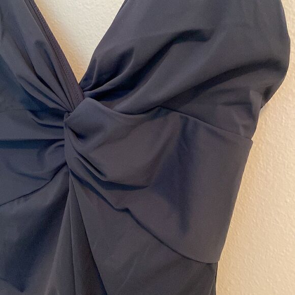 NWT H@M Gray One Piece Swimsuit Size Large - Picture 3 of 11